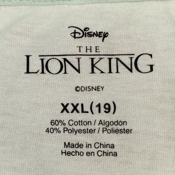 Disney's The Lion King Hakuna Matata Cropped T-shirt Juniors Size XXL (19) - Picture 3 of 4